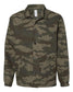 independent trading co windbreaker coachs jacket forest camo