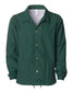 independent trading co windbreaker coachs jacket forest green