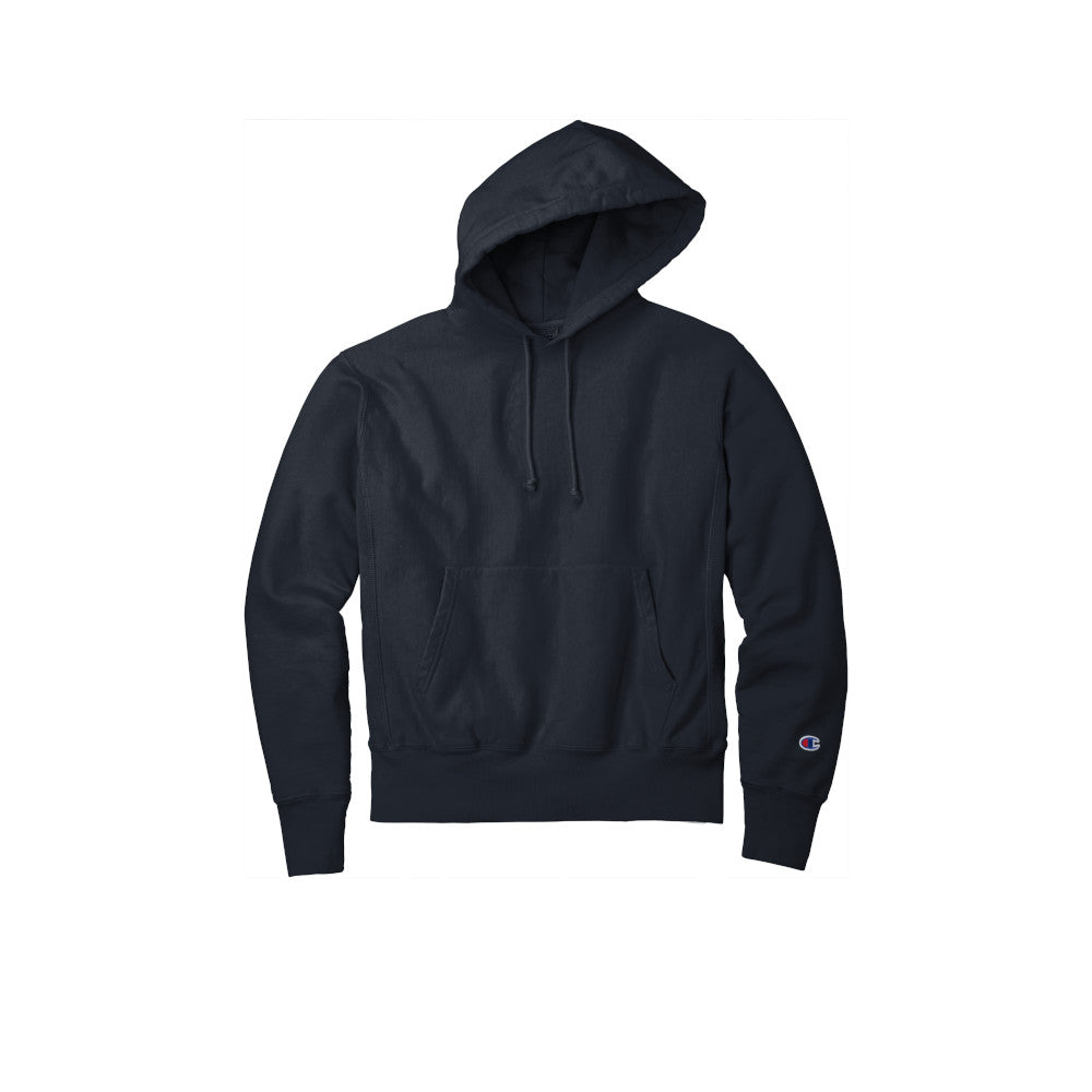 champion adult garment dyed hoodie navy