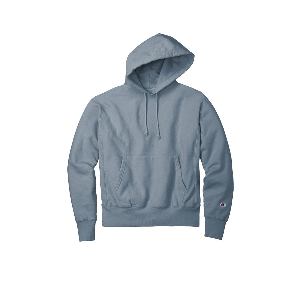 champion adult garment dyed hoodie saltwater blue