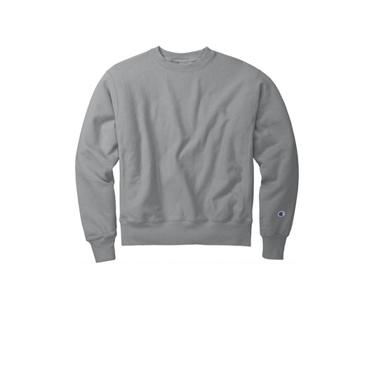 champion adult garment dyed crewneck sweatshirt concrete