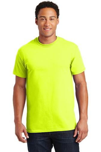 gildan ultra cotton t-shirt safety green