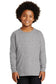 gildan ultra cotton youth long sleeve t-shirt sport grey