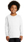 gildan ultra cotton youth long sleeve t-shirt white