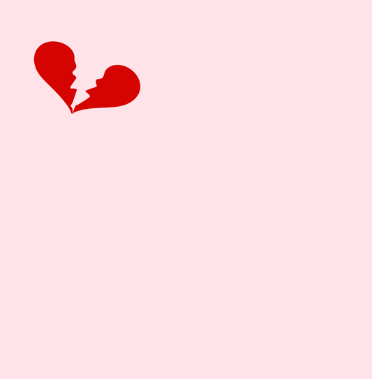broken heart heartbreaker DTG design graphic