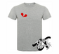 athletic heather grey youth tee with heartbreaker broken heart DTG printed design