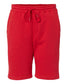 independent trading co fleece shorts red