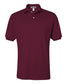 jerzees 50/50 polo maroon