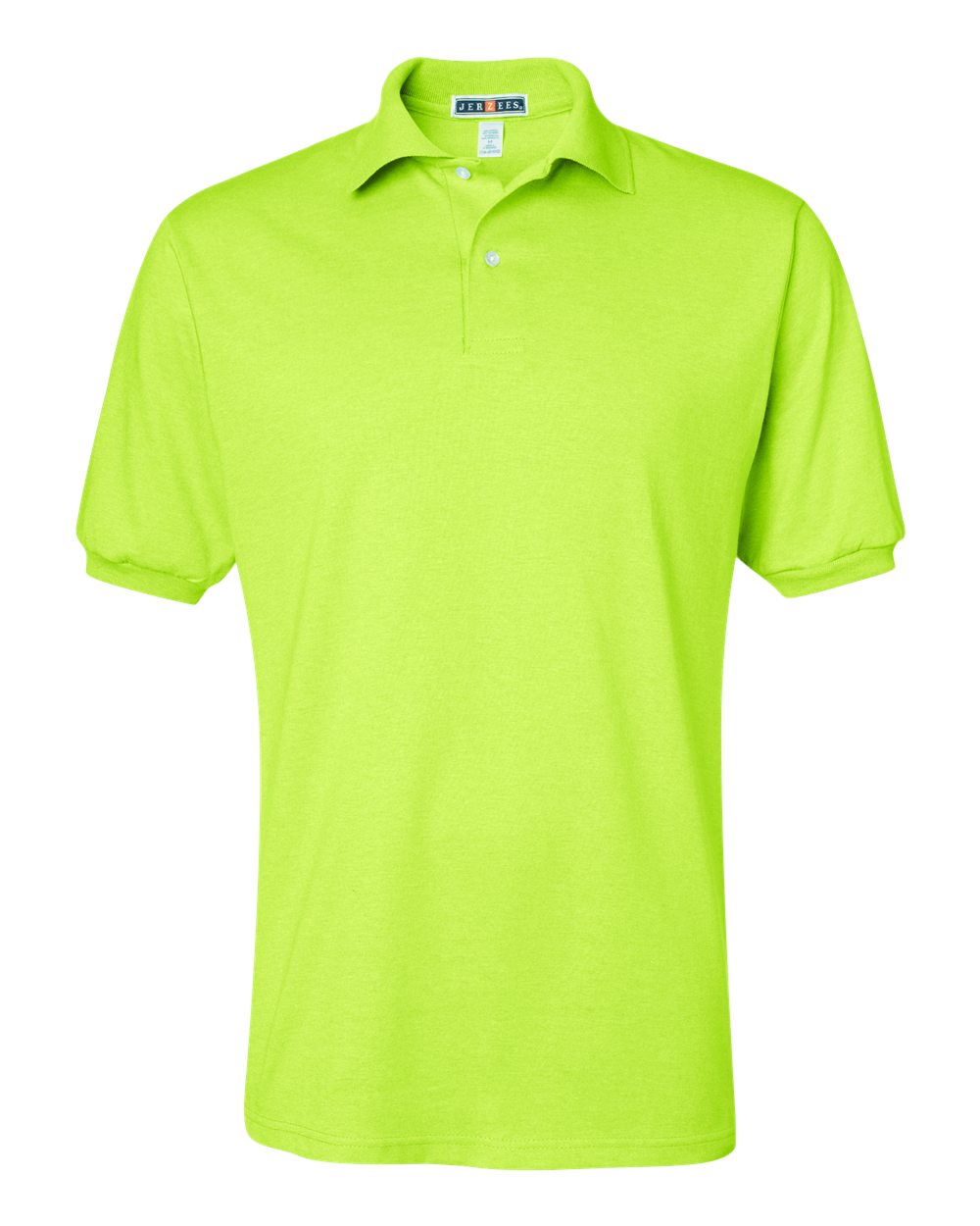 jerzees 50/50 polo safety green