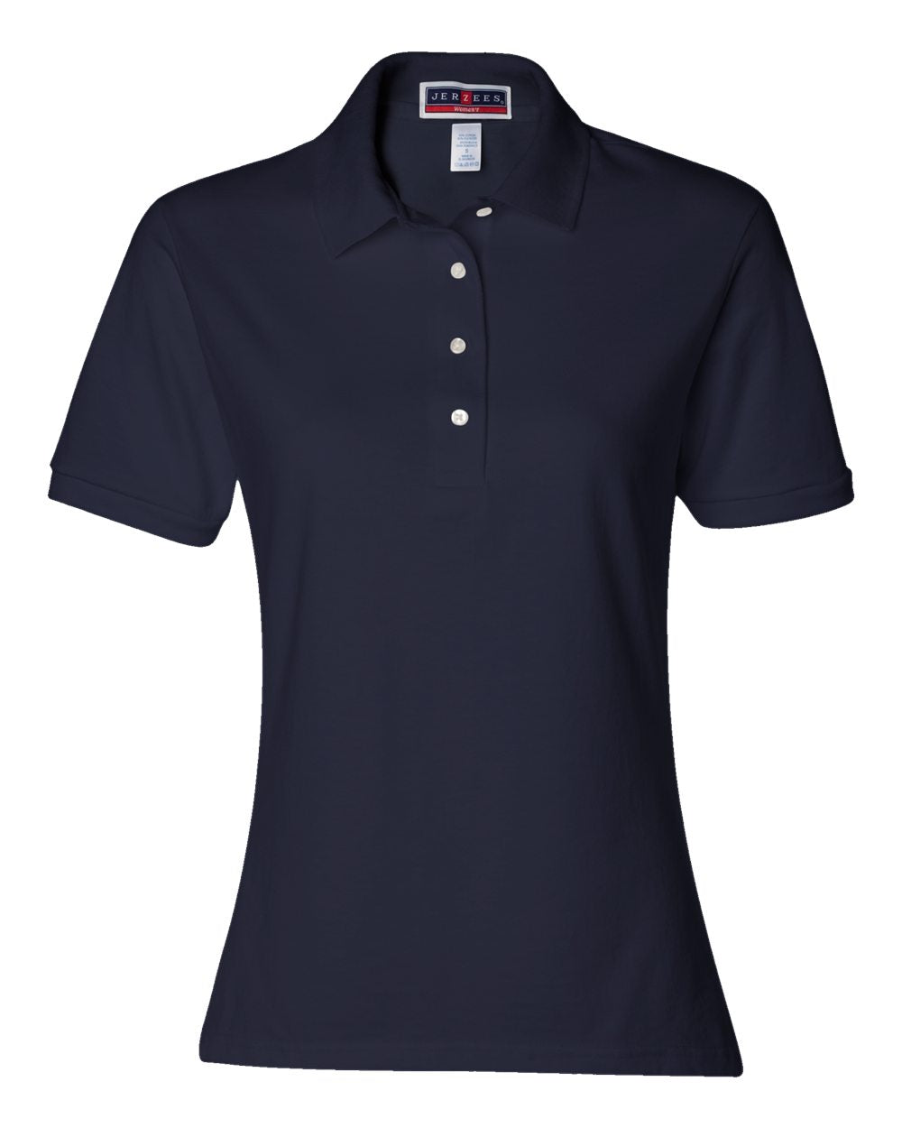 womans jerzees 50/50 polo j.navy