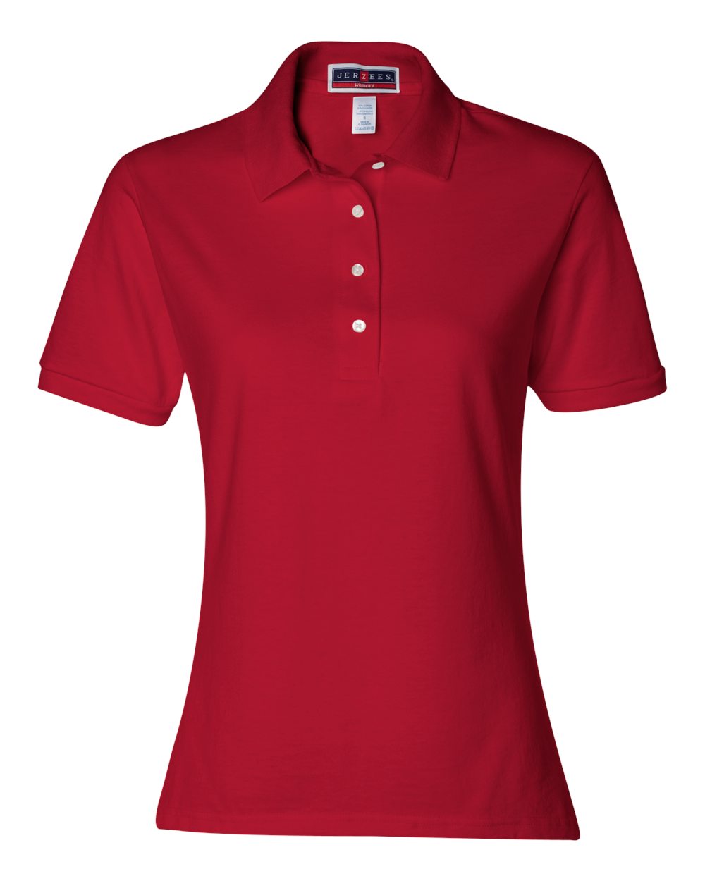 womans jerzees 50/50 polo true red