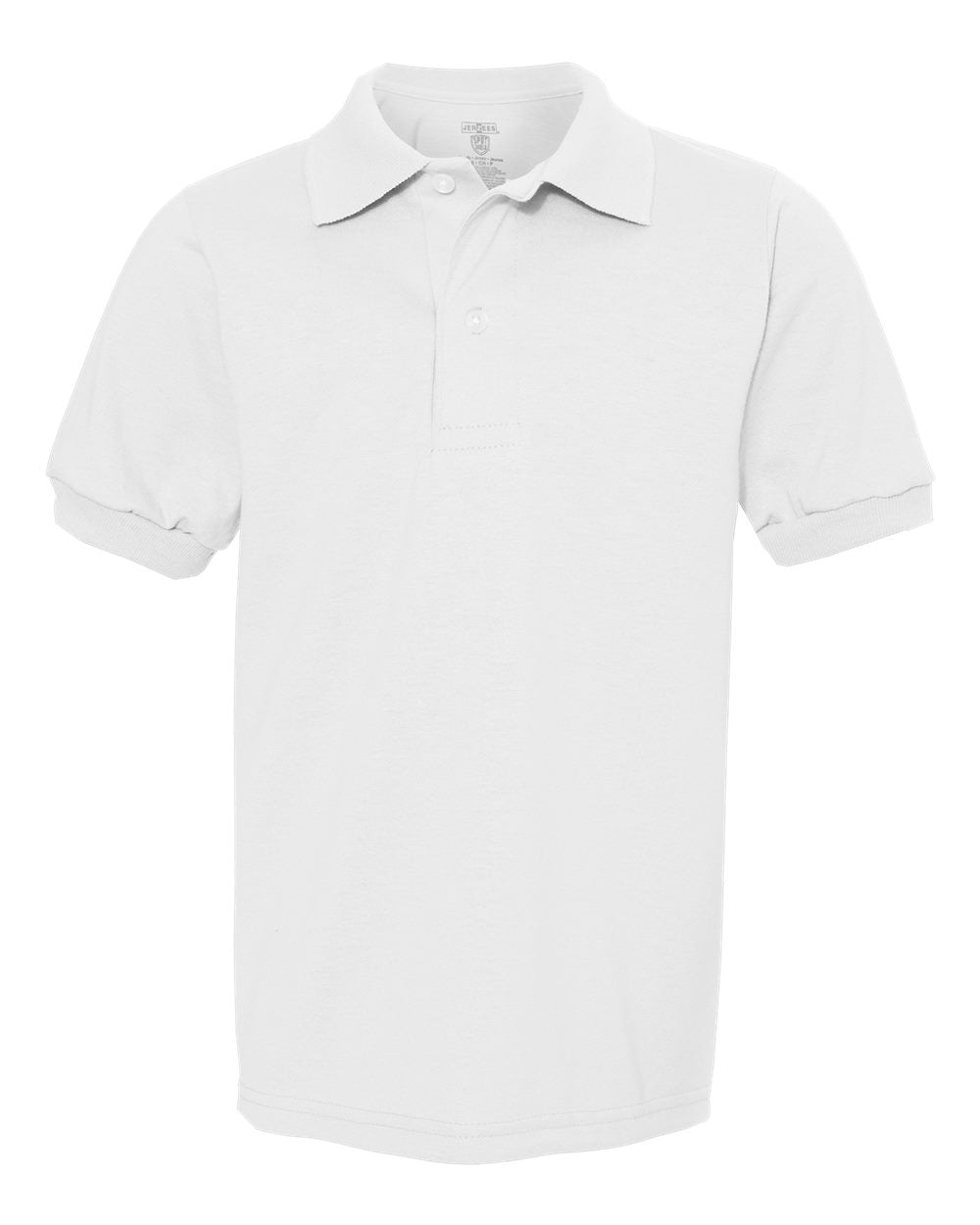 youth jerzees 50/50 polo white