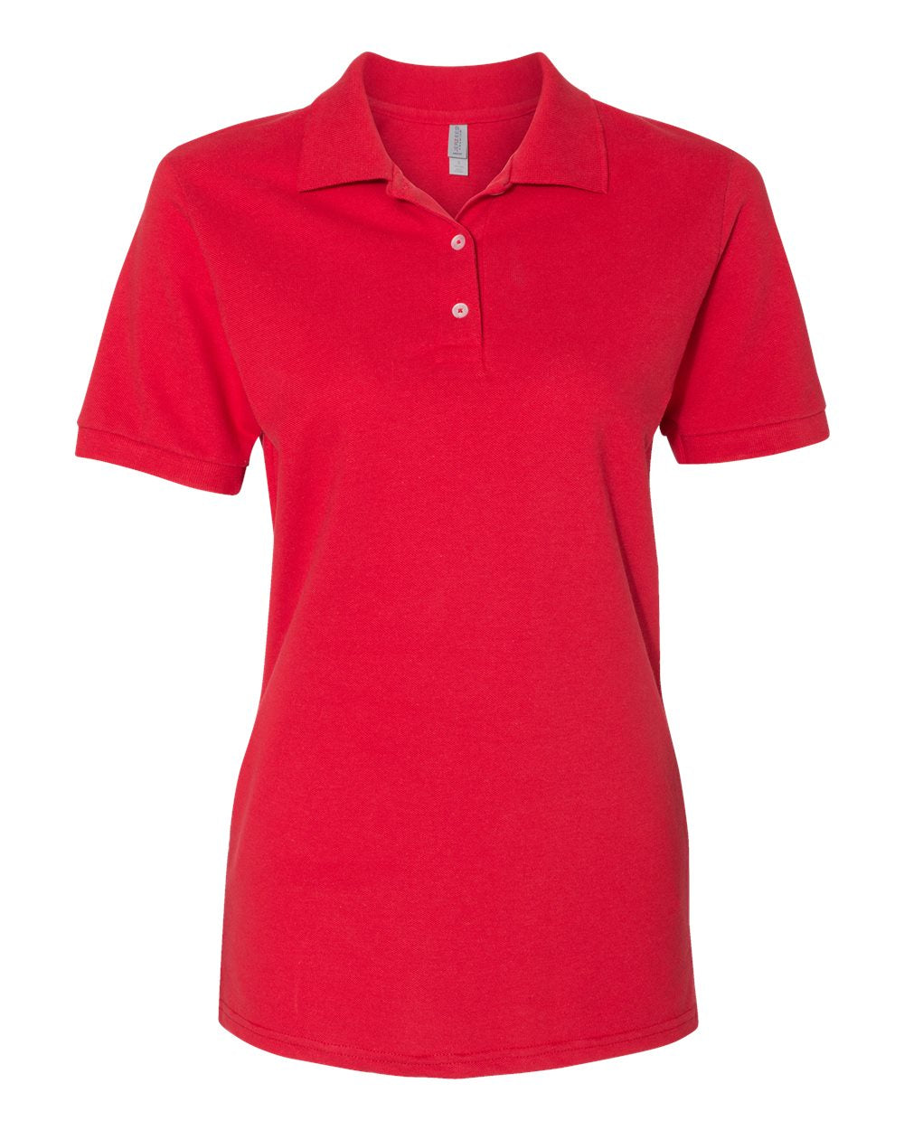 womans jerzees ringspun cotton polo true red