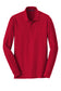 port authority core classic long sleeve pique polo rich red