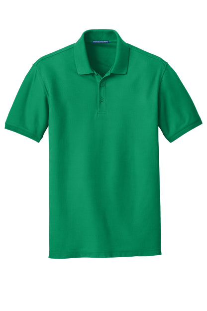 port authority core classic pique polo kelly green