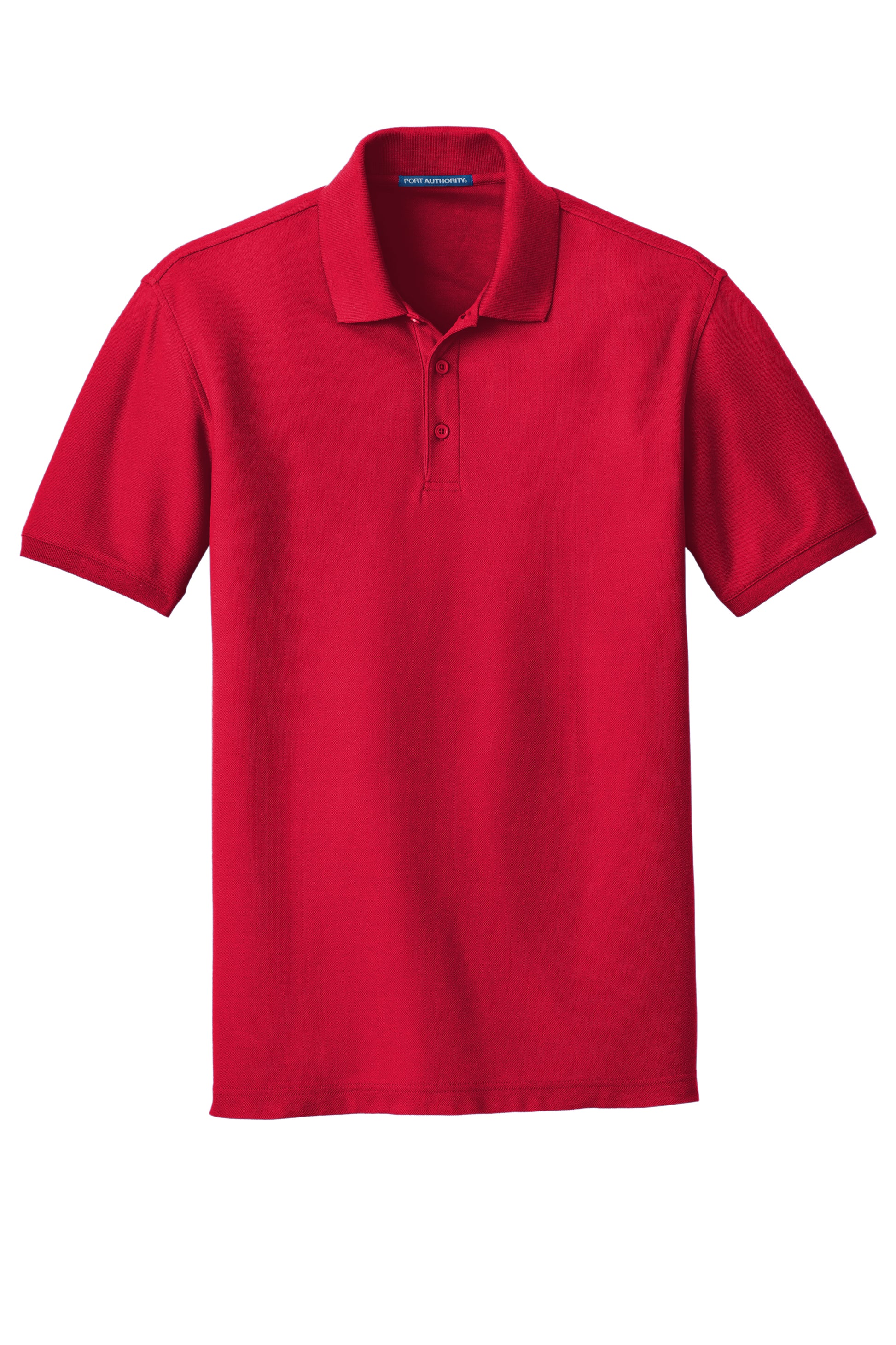 port authority core classic pique polo rich red