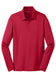 port authority silk touch long sleeve polo red
