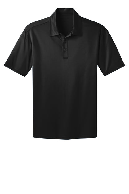 port authority silk touch polo black