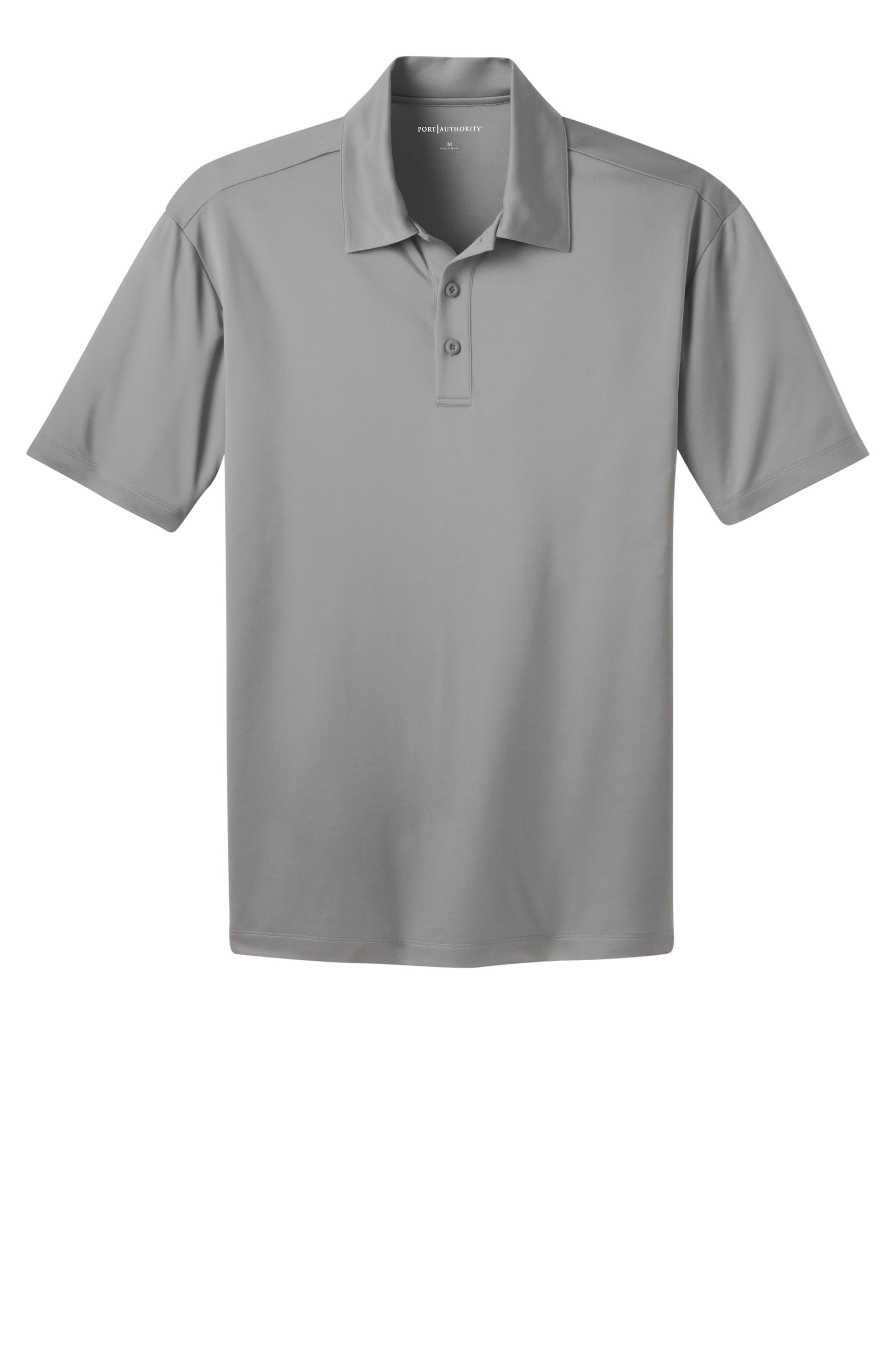 port authority silk touch polo gusty grey