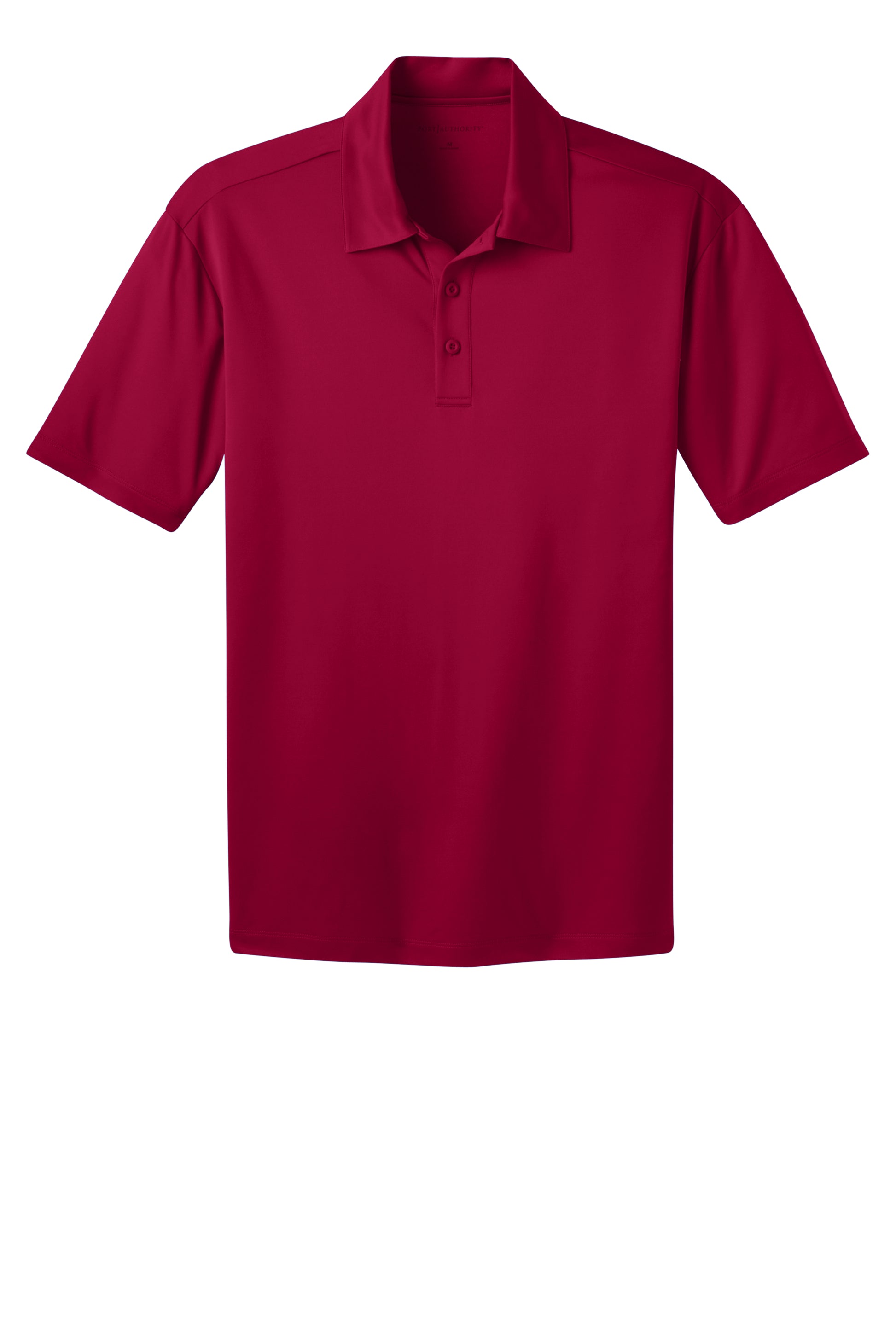 port authority silk touch polo red