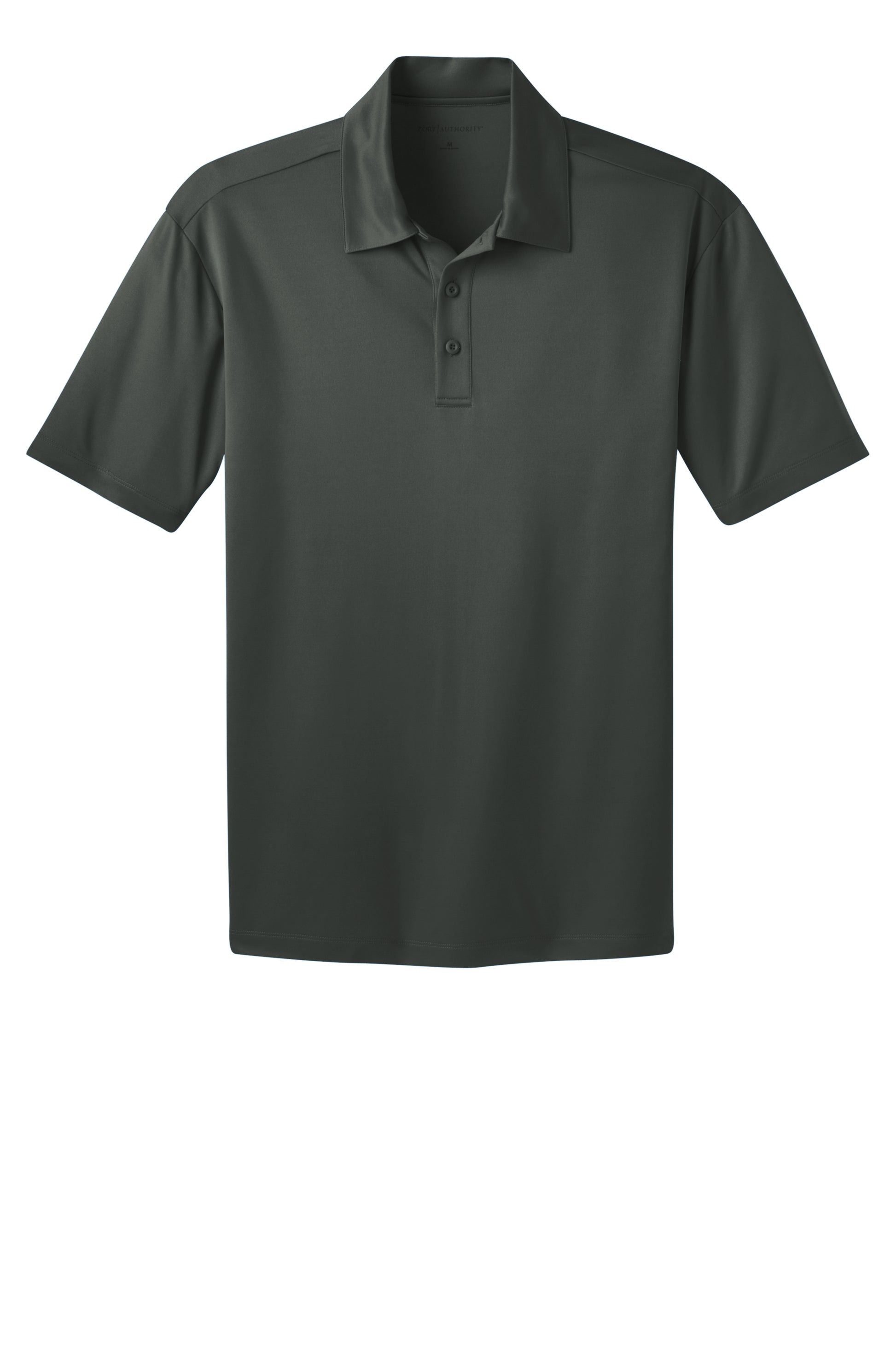 port authority silk touch polo steel grey