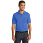 male model wearing port & company knit pocket polo in royal