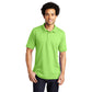 male model wearing port & company tall knit polo in lime 
