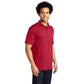 male model wearing port & company tall knit polo in red