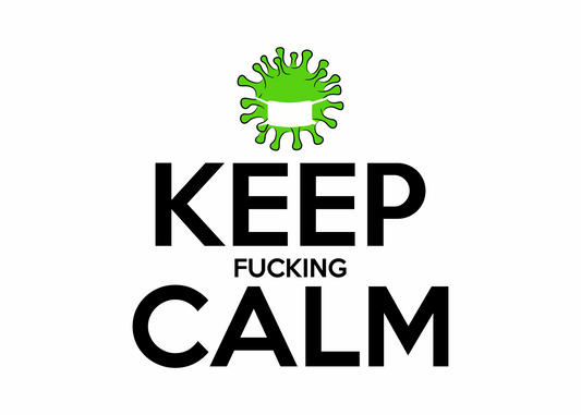 keep f*cking calm DTG design graphic