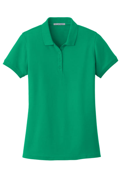 port authority womens classic pique polo bright kelly green