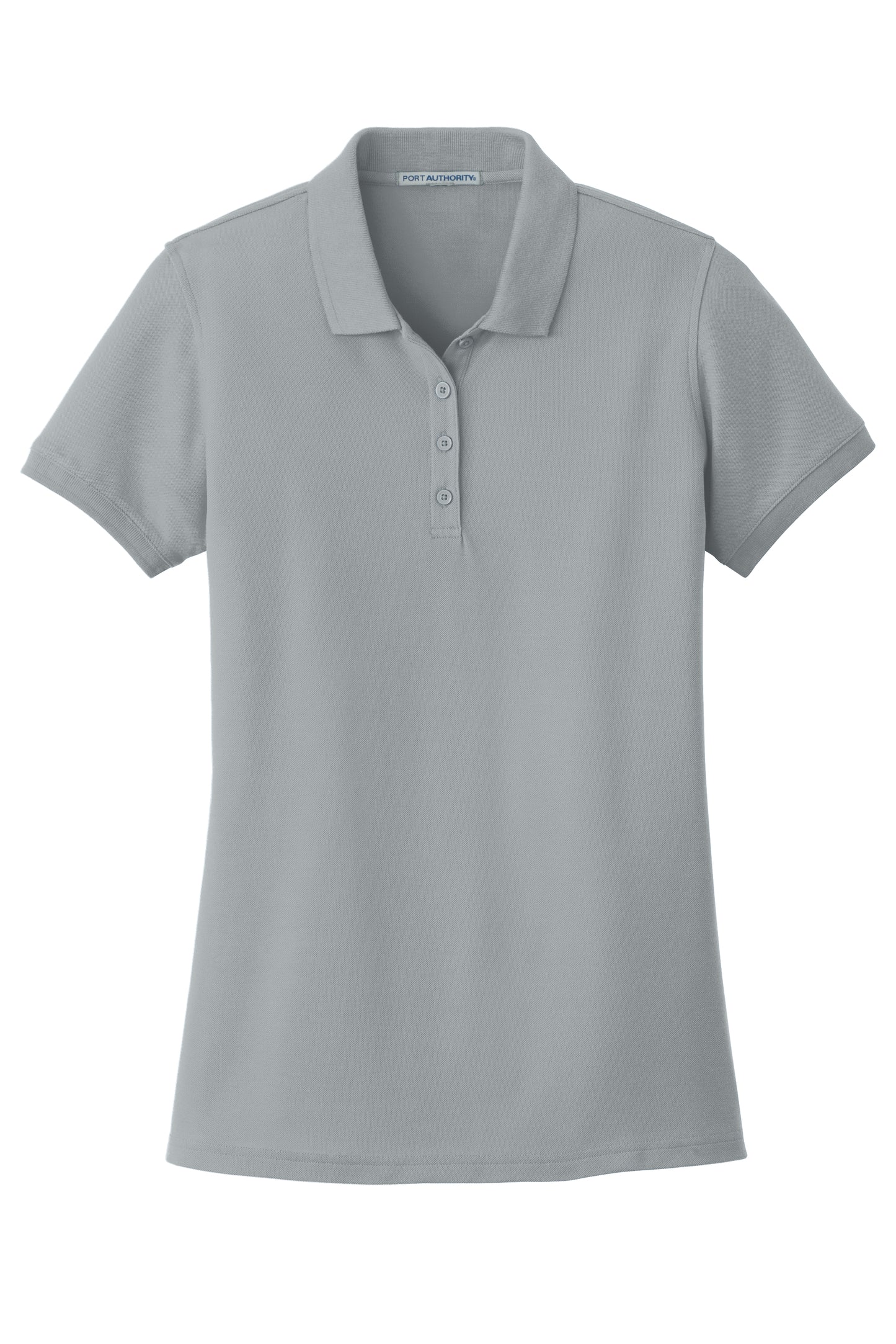 port authority womens classic pique polo gusty grey