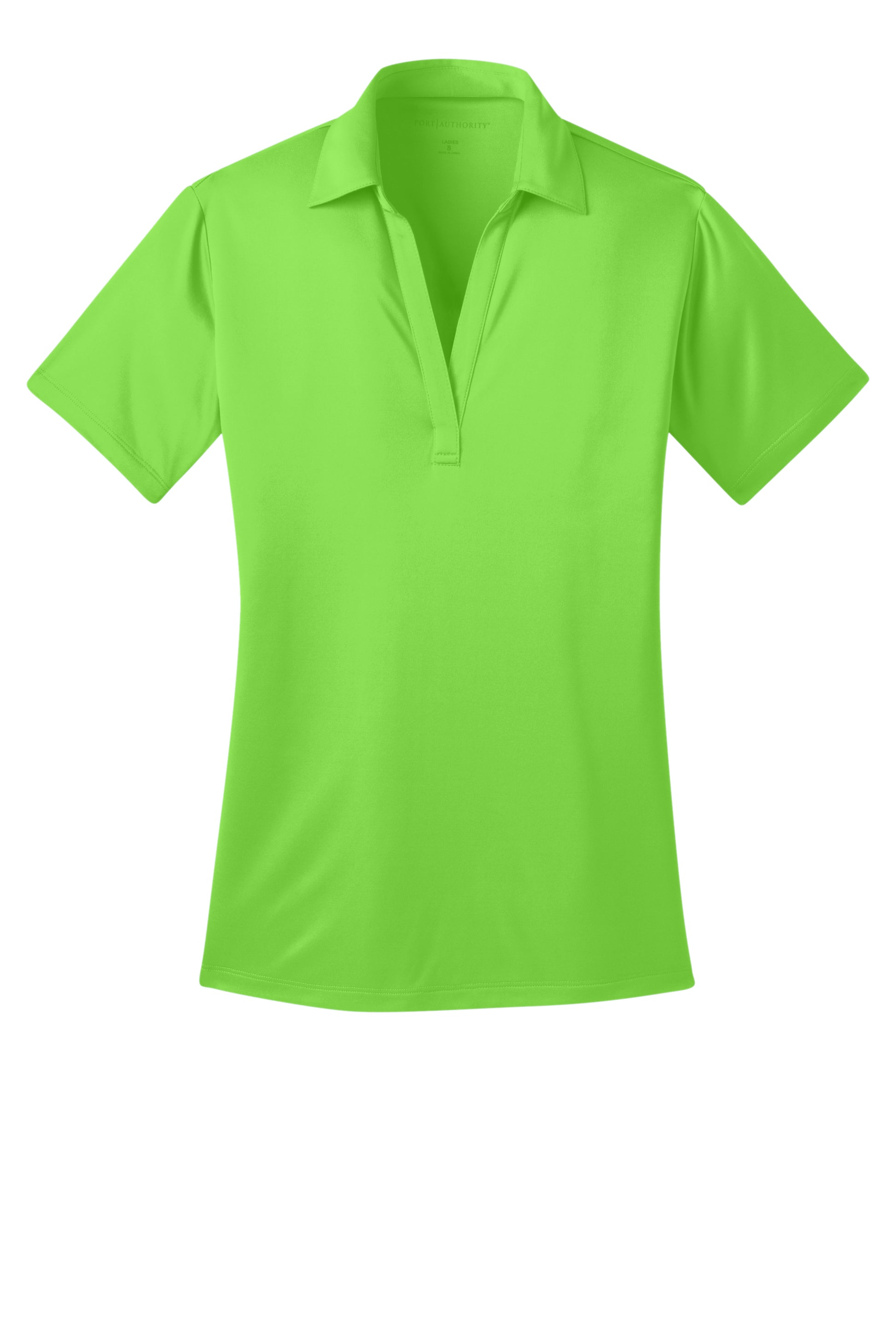 port authority womens silk touch polo lime