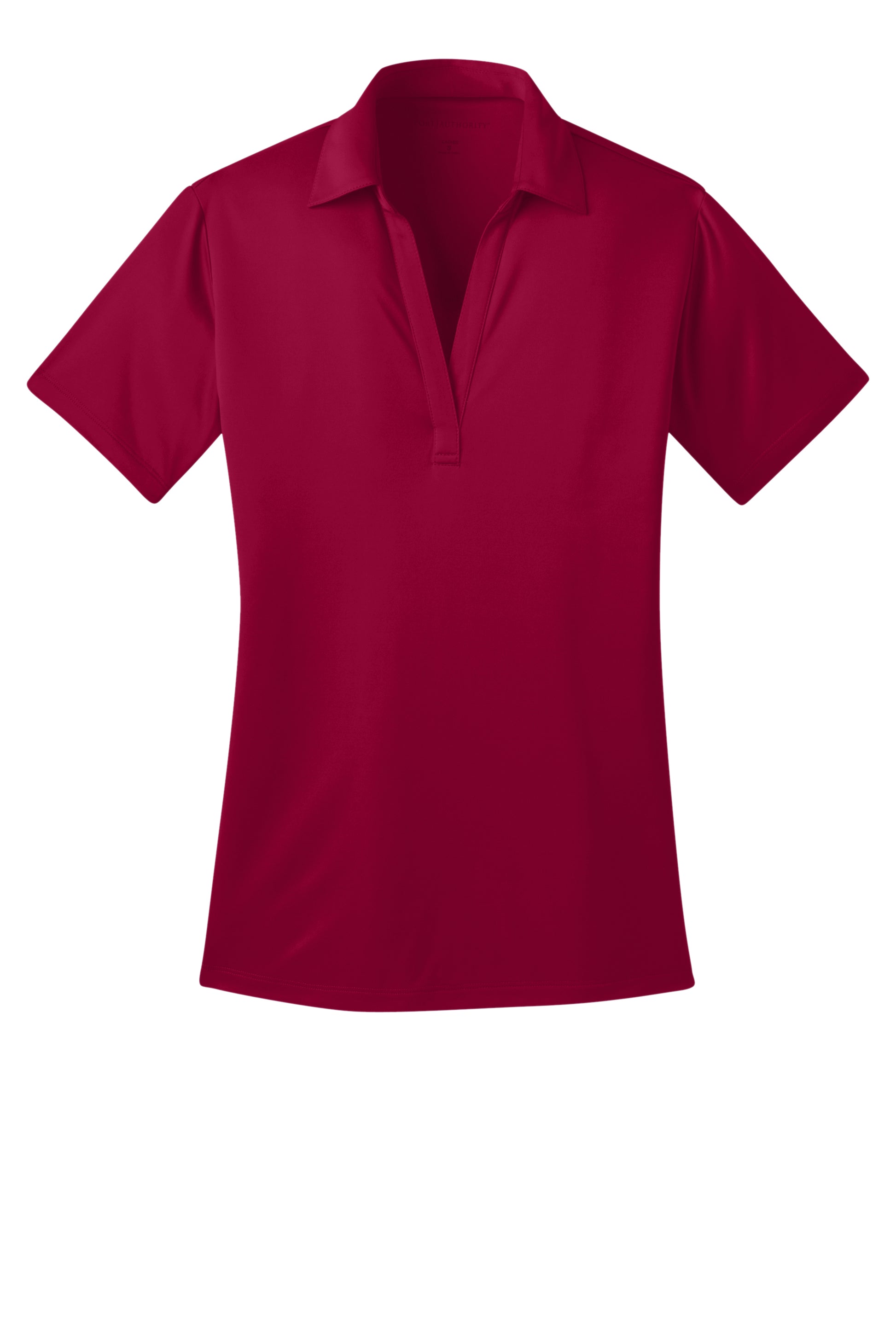 port authority womens silk touch polo red