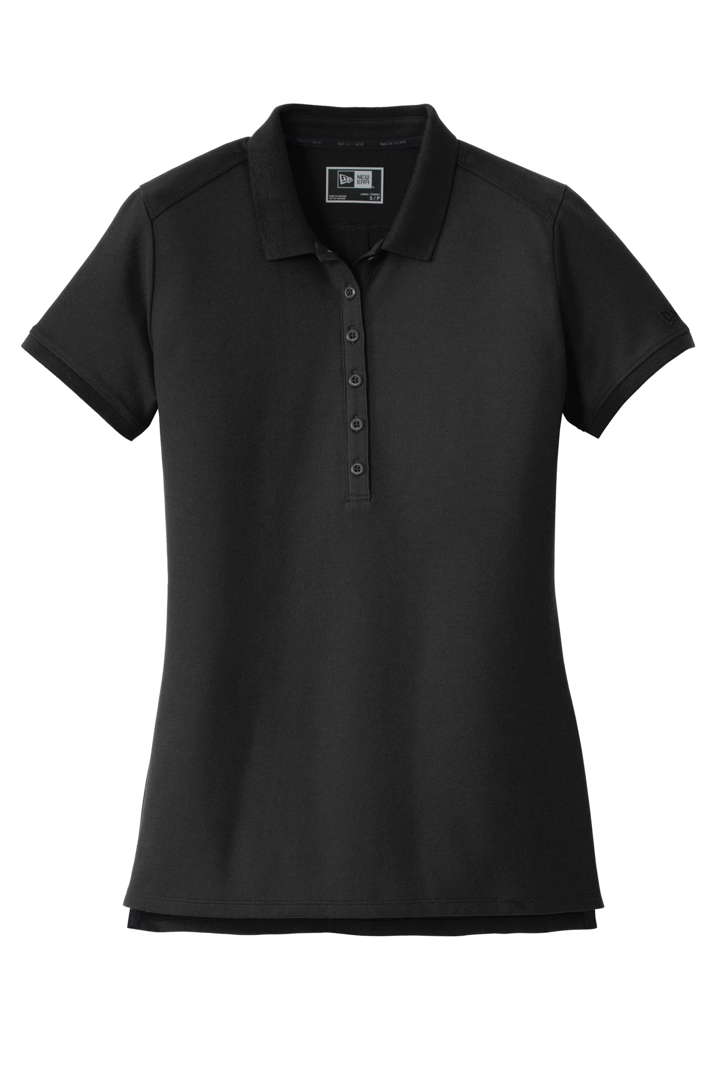 new era womens venue polo black