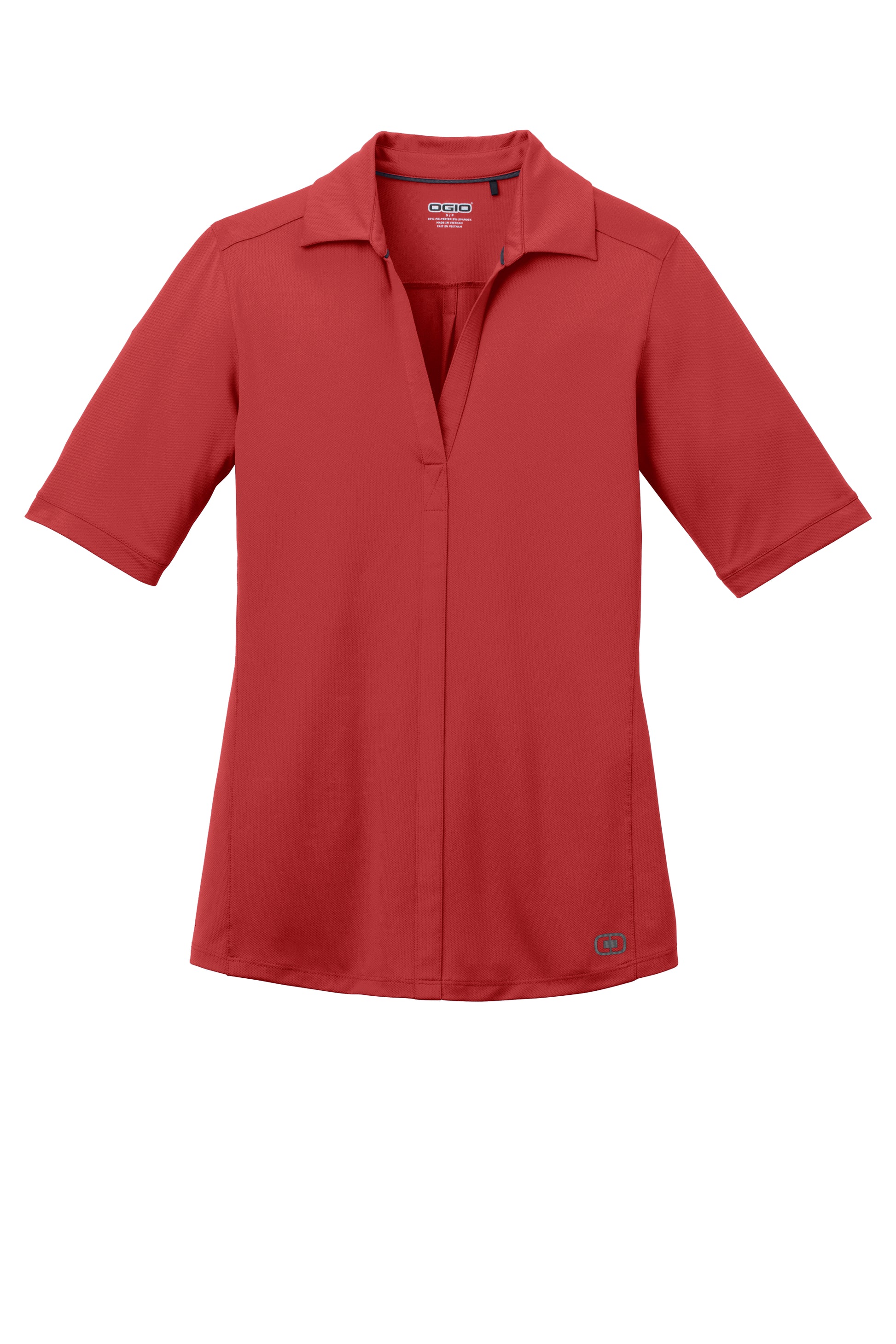 ogio womens metro polo ripped red