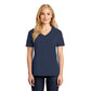 port & company womens cotton v-neck t-shirt navy