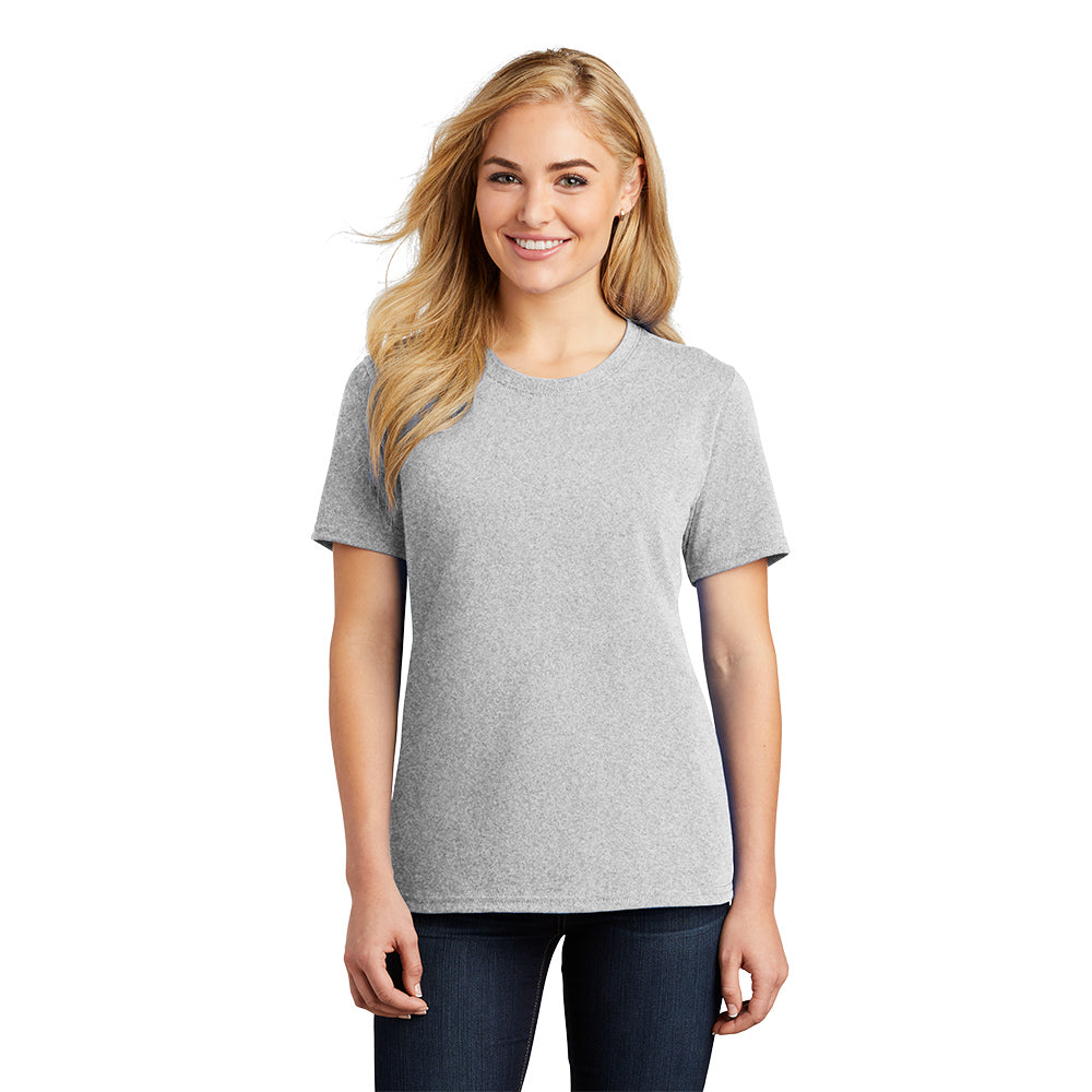 port & company womens cotton t-shirt ash