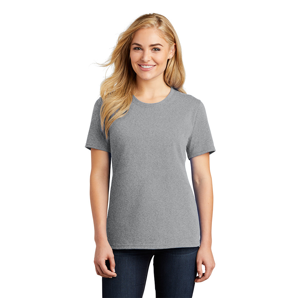 port & company womens cotton t-shirt athletic heather