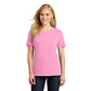 port & company womens cotton t-shirt candy pink