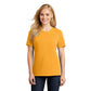 port & company womens cotton t-shirt gold