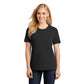port & company womens cotton t-shirt jet black