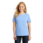 port & company womens cotton t-shirt light blue
