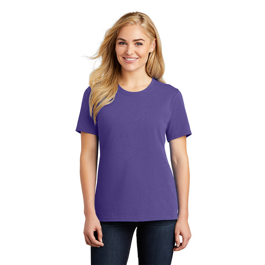 port & company womens cotton t-shirt in purple