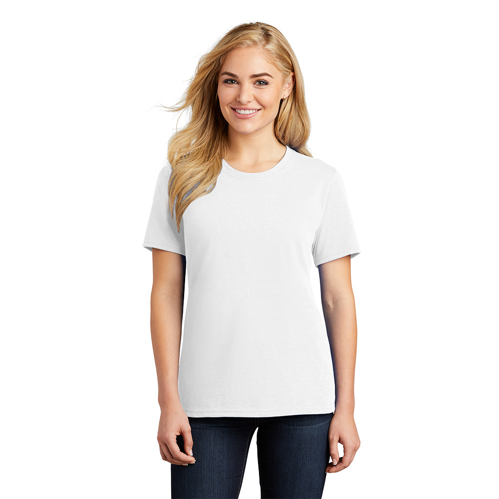 port & company womens cotton t-shirt white
