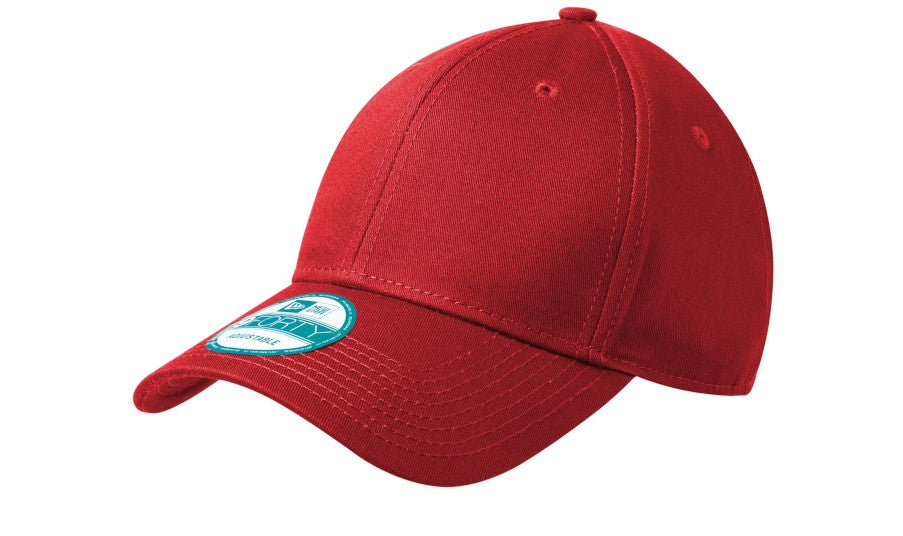 new era structured cap scarlet red