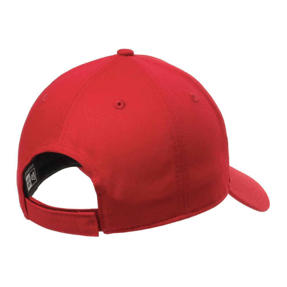 new era structured cap back scarlet red