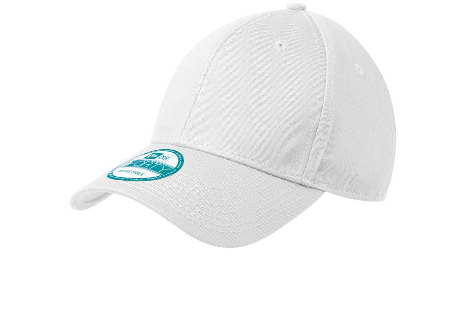 new era structured cap white