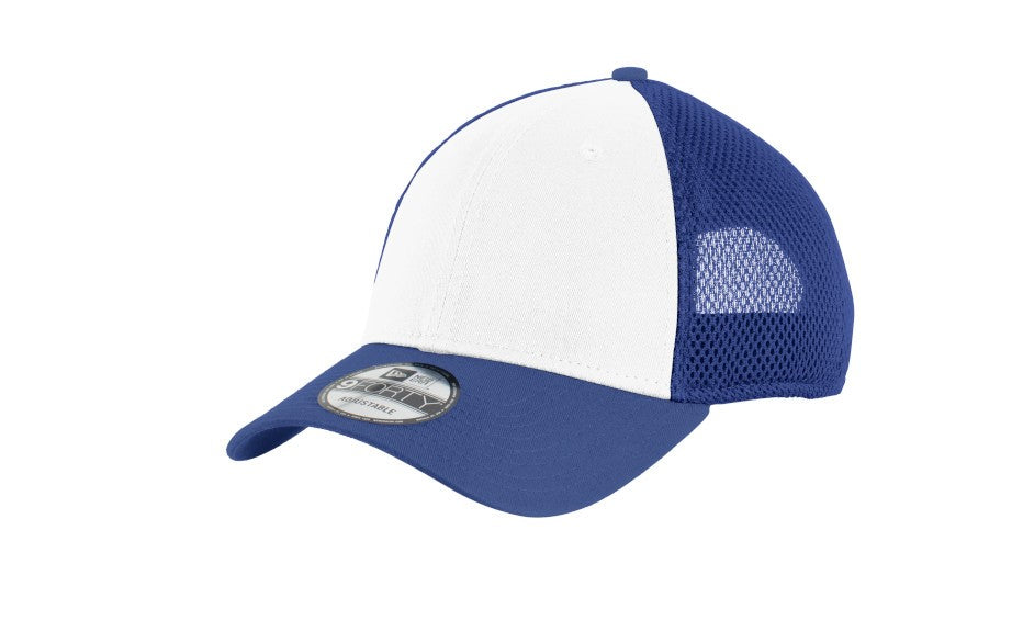 new era snapback mesh cap white royal blue