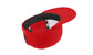new era youth original flat bill snapback cap inside scarlet red
