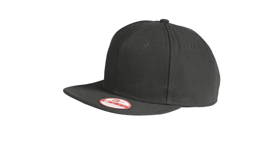 new era original fit flat bill snapback cap black